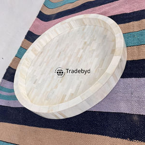 Bandeja Decorativa Móvil Hecha a Mano con Incrustaciones de Hueso de Primera Calidad Moderna Tradebyd - Product Image 5