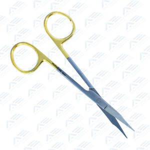 Ciseaux d'opération pour pansements Ciseaux TC Kelly Ciseaux à manche doré pointu Instruments dentaires chirurgicaux TC pour la coupe de précision - Product Image 2