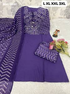 Meilleure collection de Kurti-Pant-Dupatta prêts-à-porter en pur coton avec imprimé Bandhani, exportateur indien - Product Image 6