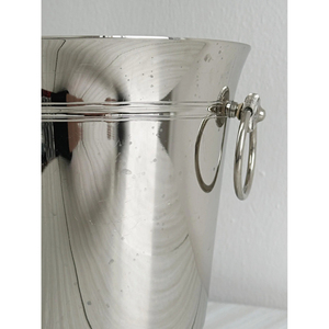 Polish Beverage Tub Metal Stainless Steel Wine Chiller Bucket Elegant Party Ice Bucket for <b>Champagnes</b> and Wines With Handles - Product Image 3