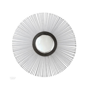 Miroir mural en métal cintré pour projet hôtelier exclusif – Miroir décoratif haut de gamme pour halls et suites - Product Image 6