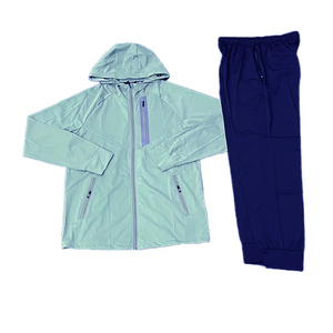 Ensemble de survêtement en nylon patchwork de qualité personnalisée 2026 – Dernier design personnalisé, tissu léger, tenue de sport décontractée - Product Image 1