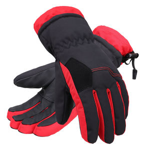Oem Anti Slip Winter Warm Snowboarding Ski <b>Gloves</b> Windproof PU Moisture Wicking Comfortable Sports Driving Full Finger Hook Loop - Product Image 3