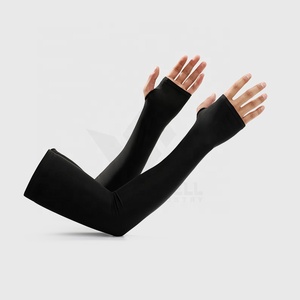 SPARKWELL INDUSTRY Manchettes de bras unisexes noires anti-UV à séchage rapide en Spandex et Polyester, adaptées aux adultes, pour la protection cycliste, kits de cyclisme - Product Image 2