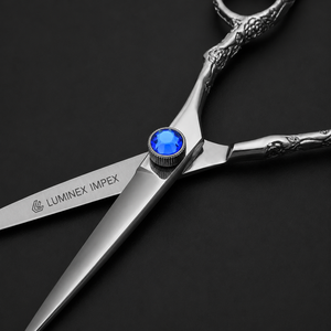 Navaja de Afeitar Recta Vintage Luminex Impex con Mango de Concha de Abulón y Acero al Carbono, Lista para Usar en Barberías y Salones - Product Image 3