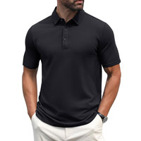 Polo de Manga Corta para Hombre, Ligero, de Secado Rápido, para Deportes al Aire Libre, Oficina, Uso Diario Informal, con Logotipo Personalizado