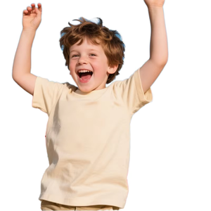 Tops décontractés en polyester à manches courtes, respirants et à séchage rapide, à motifs d'animaux mignons, pour garçons et enfants, taille plus, été - Product Image 1