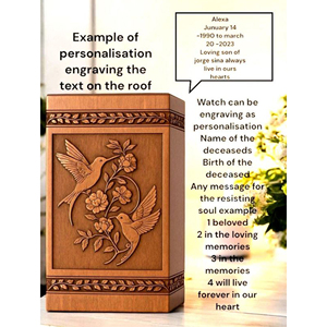 Personalized Rosewood <b>Memorial</b> Urn <b>Box</b>: Custom Engraved <b>Keepsake</b> <b>Memorial</b> <b>Keepsake</b> by AYAANS - Product Image 4