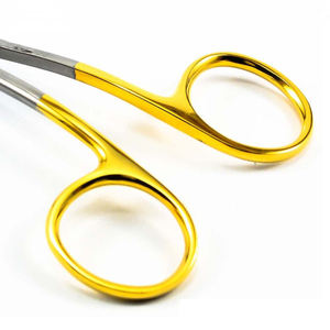 TC La Grange Orthotrac Surgical Gum Scissors Curved 11cm Manual Stainless Steel Gold Tissue Dental Class I by <b>Blush</b> Surgical - Product Image 3