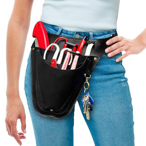 Cinturón de cuero duradero hecho a mano para floristas, con múltiples bolsillos, soporte para tijeras, correa ajustable para la cintura, en venta. - Product Image 5