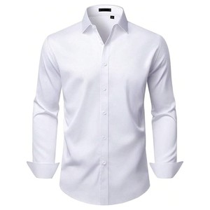 Camisa de Vestir Oficial con Logotipo Personalizado, Color Sólido, Alta Calidad, Cuello con un Solo Botón, Transpirable, Bajo Precio, Sin Arrugas, 100% Algodón Satinado - Product Image 2