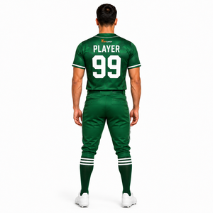 Uniforme de baseball pour hommes, style équipe junior, respirant, durable, en polyester, avec boutons sur le devant, maillot de baseball et pantalon de baseball athlétique - Product Image 4