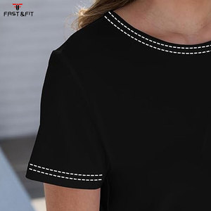 T-shirts d'été pour femmes de haute qualité, col rond, 100% coton, écologiques, coupe décontractée, longueur normale, personnalisables - Product Image 6