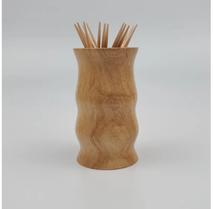 Classical Eco-Friendly Wooden Toothpick Holder Rustic Style Table Decoration Accessory - Product Image 4