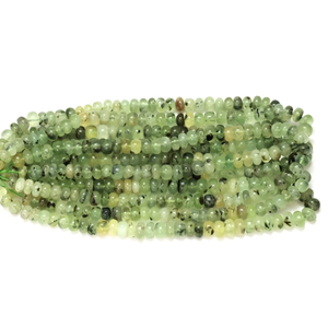 Cuentas Redondas de Prehnita Rutilada: 8-11mm, Piedras Preciosas para Joyería y Artesanía - Product Image 4