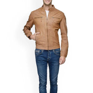 Nouvelle Arrivée 2026 – Blouson d'Hiver en Cuir pour Homme, Design Personnalisé de Haute Qualité, Col Montant, Logo Frontal, Respirant - Product Image 3