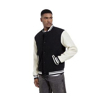 Veste universitaire d'hiver personnalisée AEROSTRIDE INDUSTRIES, imprimée sur mesure, respirante, écologique, col montant, homme, coton/laine - Product Image 5