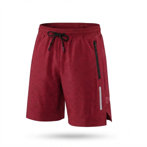 Shorts cargo pour hommes, motif montagne, poches avant formelles, taille mi-haute, fermeture à cordon, respirant - Product Image 1