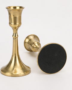 Portavelas de Latón Hecho a Mano, Decorativo, Dorado, Ecológico, Diseño de Lujo para Centro de Mesa de Boda y Decoración del Hogar - Product Image 3