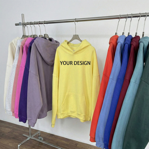 Sweat-shirt à capuche pour homme, 380 GSM, 100% coton, logo brodé, sweat-shirt lourd, fabricant en gros OEM - Product Image 3