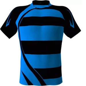 Men's Short Sleeve Rugby Jersey Striped Lime Green Black Moisture Wicking Crew Neck Polyester Sport Apparel - Product Image 2