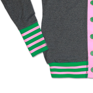 Custom Slim Fit Knitted Appliques <b>Cardigan</b> <b>Sweater</b> Women Casual Style Front Logo University College Sorority Fraternity Winter - Product Image 5