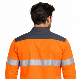 Camisetas de alta visibilidad EAZWEARS para hombres, para obras, fábricas, seguridad industrial, fabricante ODM de marca privada, visibilidad OEM - Product Image 6