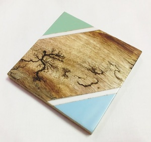 Sous-verres en bois naturel écologiques en vrac, résistants à la chaleur, avec logo personnalisé découpé au laser, sous-verres ronds en bois pour boissons, tapis pour verres à bière - Product Image 5