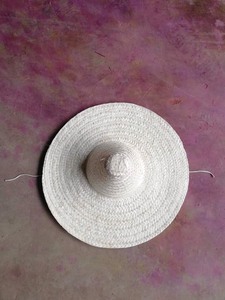 Chapeau Sombrero 100% en Paille Naturelle Tressé à la Main Rayé Décontracté pour Restaurants, à Accrocher aux Murs, Offre aux Clients une Ambiance Festive pour les Dîners - Product Image 2