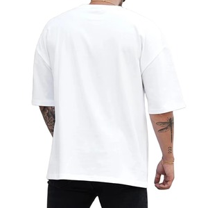 Vente en gros de t-shirts à manches courtes pour hommes, coupe ample, 100% coton, été, personnalisables - Respirants et à séchage rapide - Product Image 6