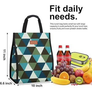 Sac isotherme personnalisé avec logo imprimé, écologique, grande capacité, imperméable, pour le transport de repas - Product Image 5