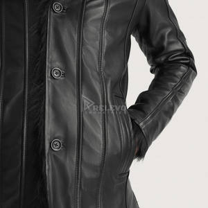 Expédition rapide Veste en cuir véritable pour homme style Cafe Racer Vêtements de motard en cuir de vache véritable Vente en gros - Product Image 6