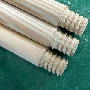 Premium Pine Wood <b>Broom</b> Stick Smooth Finish Custom Logo Printing Durable Cleaning <b>Handle</b> Wholesale Supply - Product Image 1