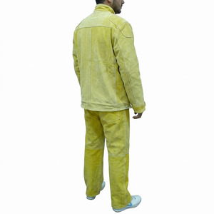 ชุดเชื่อมหนังวัวแท้คุณภาพสูง JNM SAFETY ทรงปกติ ทนทาน ระดับการป้องกัน D ป้องกันไฟ - Product Image 6