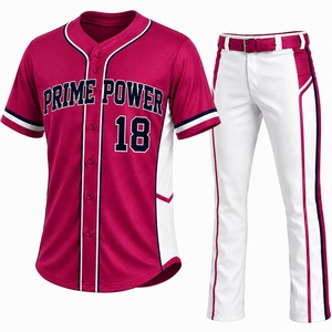 Conjunto de Uniforme de Béisbol Personalizado Más Vendido, Uniforme de Béisbol Transpirable, Ropa Deportiva Ligera, Proveedor de Béisbol OEM ODM - Product Image 5