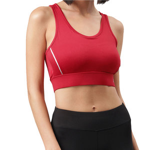 Sujetador Deportivo Transpirable y Ecológico de Alta Calidad para Mujer, con Logotipo Frontal, Alto Soporte, Spandex/Nylon, Ropa Deportiva para Entrenamiento - Product Image 1