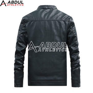 Chaqueta de Cuero para Hombre 2026, Estilo Motero Moderno, Corte Ajustado, Cuero Genuino, Ideal para Moda Urbana y Uso Casual - Product Image 2