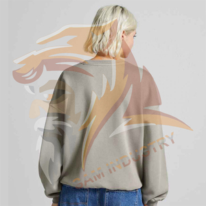 Sweat-shirts surdimensionnés personnalisés de haute qualité, style nouveau, avec logo personnalisé, pour femmes - Product Image 2