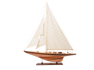 Modèle de voilier shamrock artisanal de grande taille, décoration nautique pour hôtel, bureau, maison et cadeau - Vente en gros, contactez-nous - Product Image 1