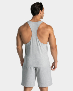 Custom Ribbed Men's White Tank Top - Premium Nylon Spandex Quick Dry Gym Vest for Fitness & Casual Undershirt - Product Image 6