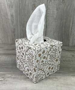 Boîte à mouchoirs décorative en os incrusté, bleu et blanc, pour la maison, support de rangement pour mouchoirs, prix abordable, fabriqué en Inde - Product Image 3