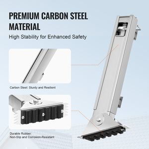 อุปกรณ์เสริมสำหรับปีนบันได ขนาด 11.4 นิ้ว พร้อมบันไดเหล็กยืดหดได้ ตัวปรับระดับแบบปลดเร็ว ตัวกันลื่น ใช้งานง่าย - Product Image 6