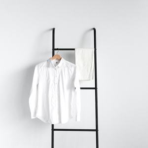 Modern Oak Wooden Freestanding Garment <b>Rack</b> with Reinforced Steel Frame for Home or Hotel for Living Room or Bedroom Furniture - Product Image 3