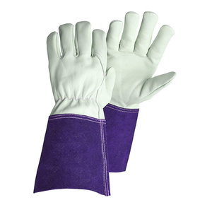 Gants de soudage TIG en cuir pleine fleur de vachette robustes et ignifuges pour usage industriel, lutte contre les incendies et jardinage - Product Image 2