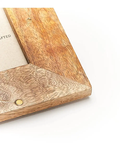 Cadre photo rustique en bois de manguier avec design artisanal, présentoir d'images en bois naturel - Product Image 6