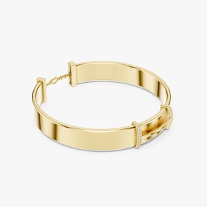 Bracelet en diamant cultivé en laboratoire plaqué or, écologique et exquis, pour femmes, certifié IGI, design de bijoux de luxe, disponible à prix réduit - Product Image 1