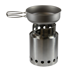 Estufa y Utensilios de Cocina Plegables de Acero Inoxidable Ultraligeros para Camping - Product Image 1