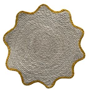 Classic Style Natural Seagrass <b>Round</b> <b>Placemat</b> Heat Resistant Farmhouse Mats & Pads for Home Use Star Shape - Product Image 1