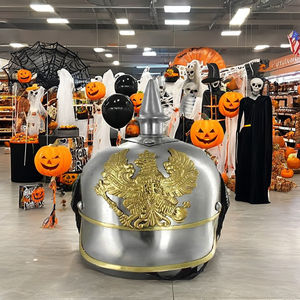 Casque à pointes allemand médiéval Pickelhaube en acier, impérial prussien, vintage, fait main, poli, Nouvel An par Calvin Handicraft - Product Image 1