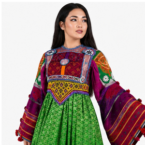 Lehenga Choli Tradicional India Verde Bordada de Algodón, Vestido Étnico de Boda para Mujer, Corte Holgado y Largo hasta el Suelo - Product Image 6